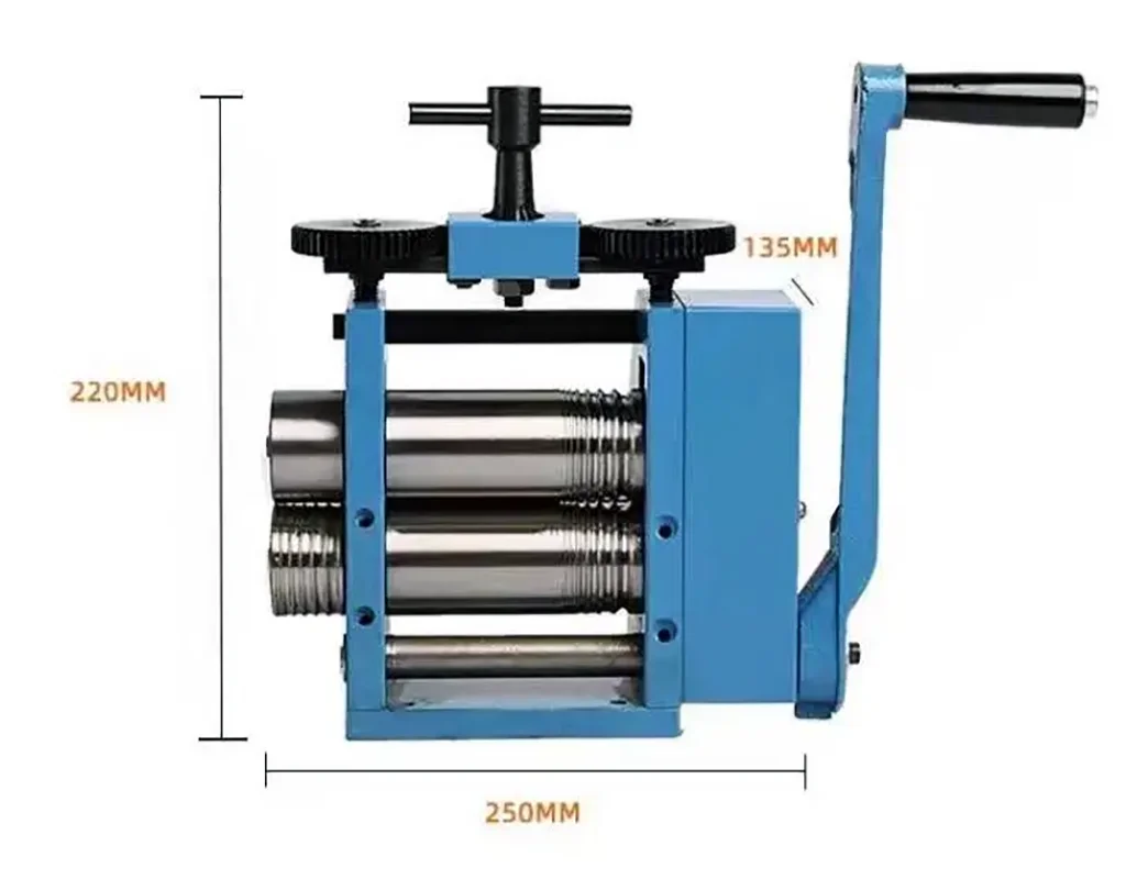 

Manual Jewelry Rolling Mill Machine Semicircle Jewelry Press for Cold Rolling Metal Nuggets Pressing Jewelry Making Tools