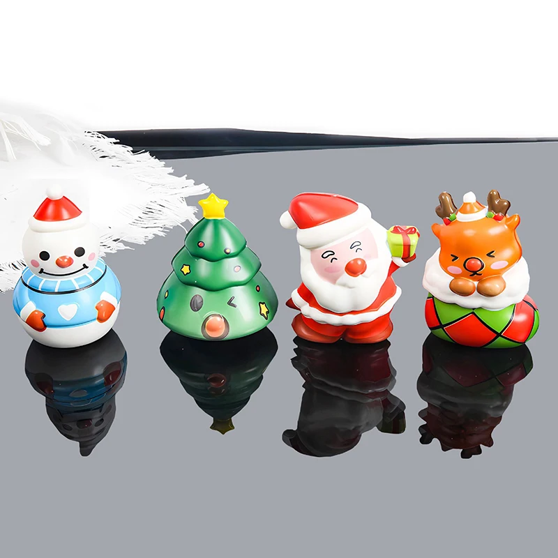 Cartoon Father Christmas Snowman Deer Slow Rebound Vent Toys Children's Cute Doll Stress Relief Pinch Soft Toys Holiday Gifts