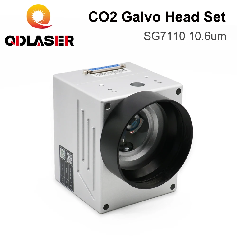 

QDLASER CO2 Laser Scanning Galvo Head SG7110 10.6um 10600nm Input Aperture10mm Galvanometer Scanner with Power Supply Set