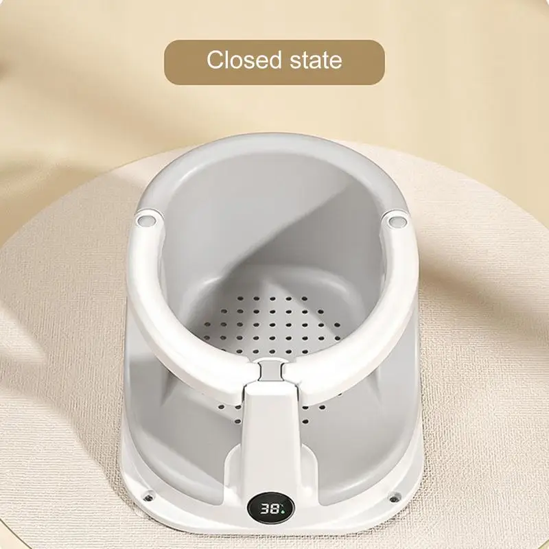 

Portable Shower Support Seat for Newborns and Young Children Children's Growth Accessories with Temperature Sensing