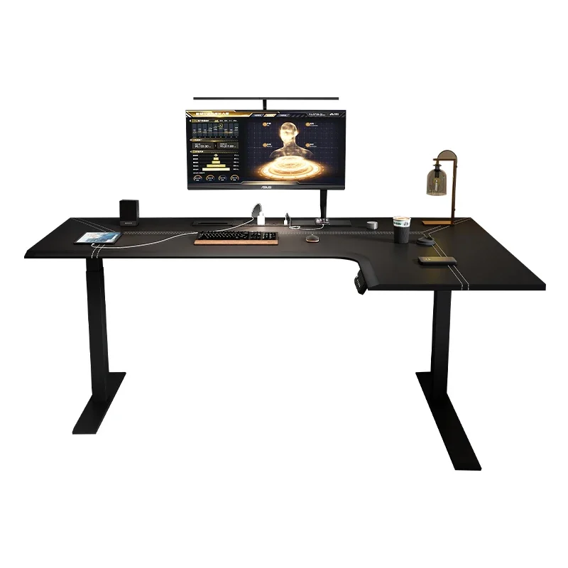 Corner desk Electric lifting table L-shaped desk Study He classmate desktop computer desk