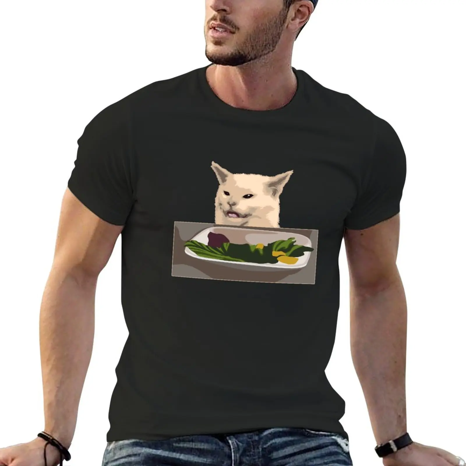 

New Woman Yelling At Cat Meme T-Shirt sublime anime figures anime clothes mens fashion