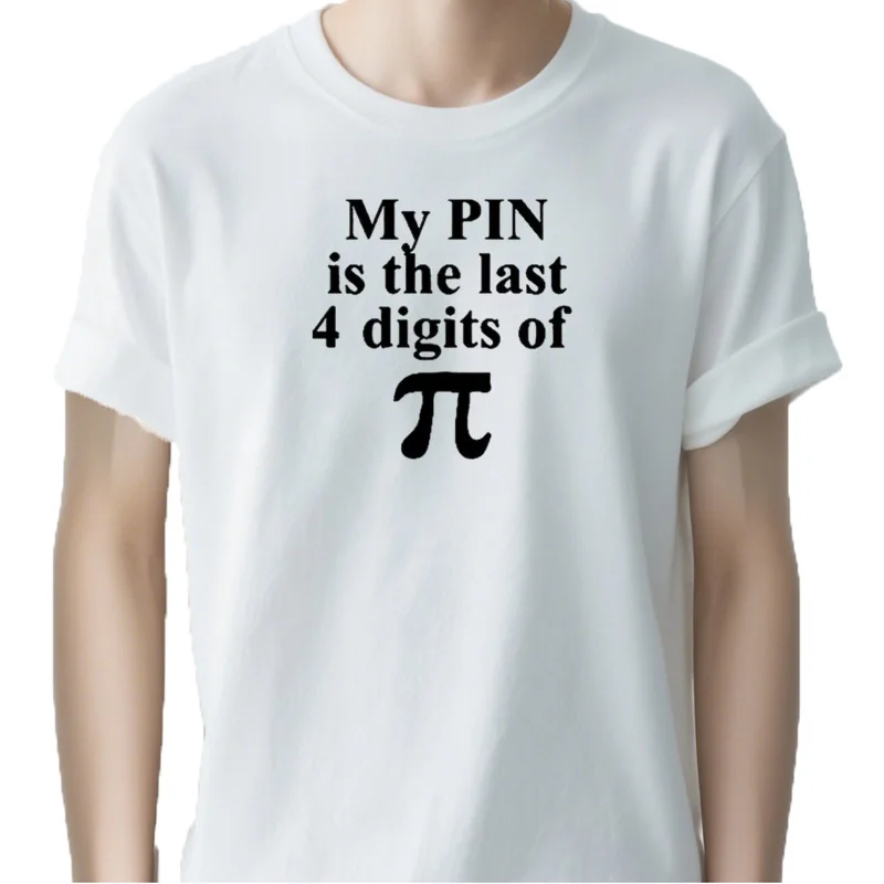 T-shirt d'été surdimensionné en coton pour homme, streetwear, Harajuku, unisexe, Math Pi University