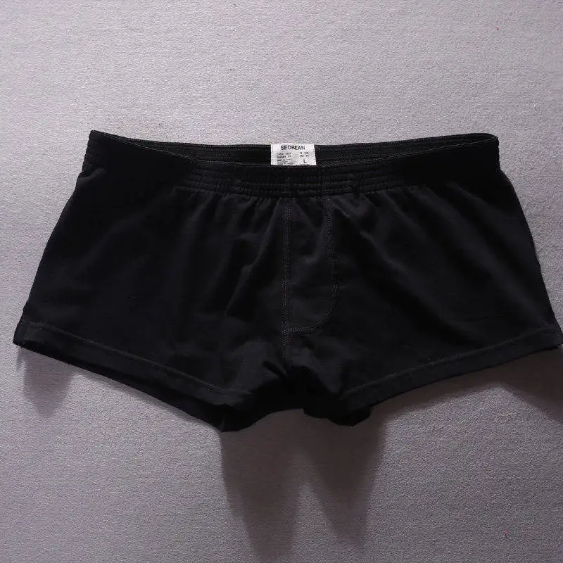 Baumwoll-Fitness-Shorts für Herren, Laufshorts, Sportshorts für Zuhause, Yoga, Workout, Training, Sommer, atmungsaktiv, locker, Unterwäsche, Herren-Boxershorts, Seobean – Detail 11