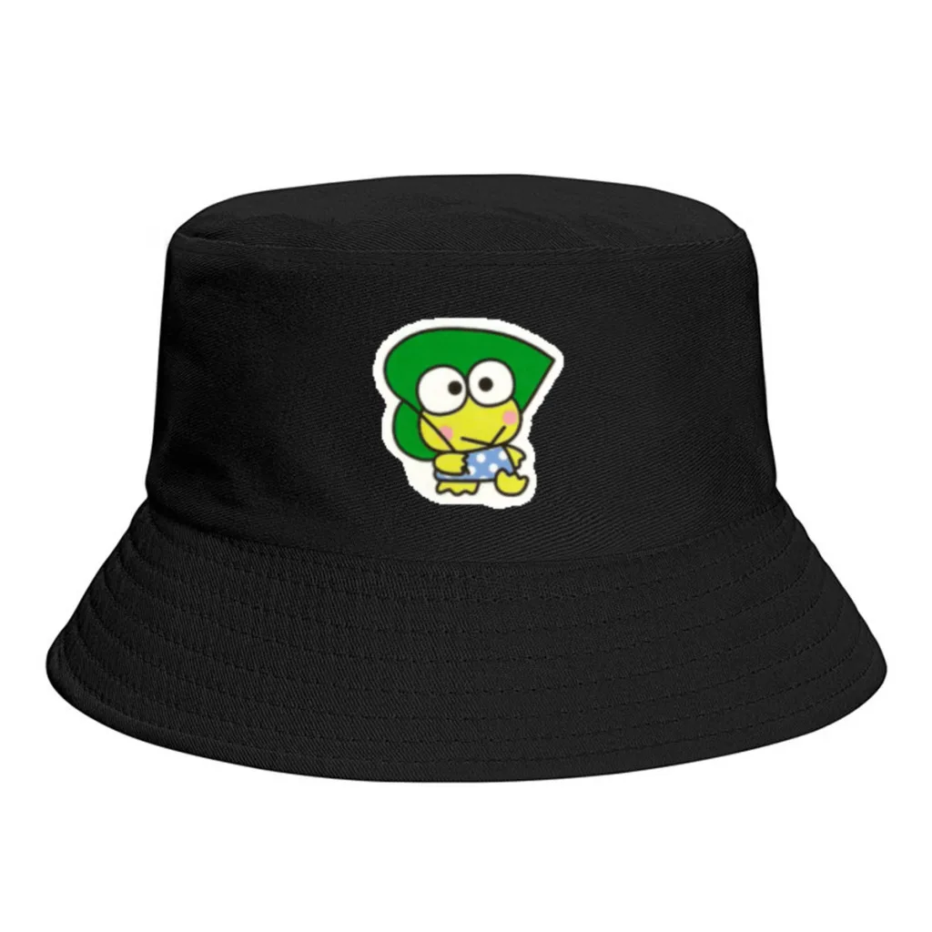 Cute Big eyed Frog Spring Summer Bucket Hat Fisherman Hat Outdoor Travel Hat Fashion Sun Hats for Men Women Bob Panama bucket