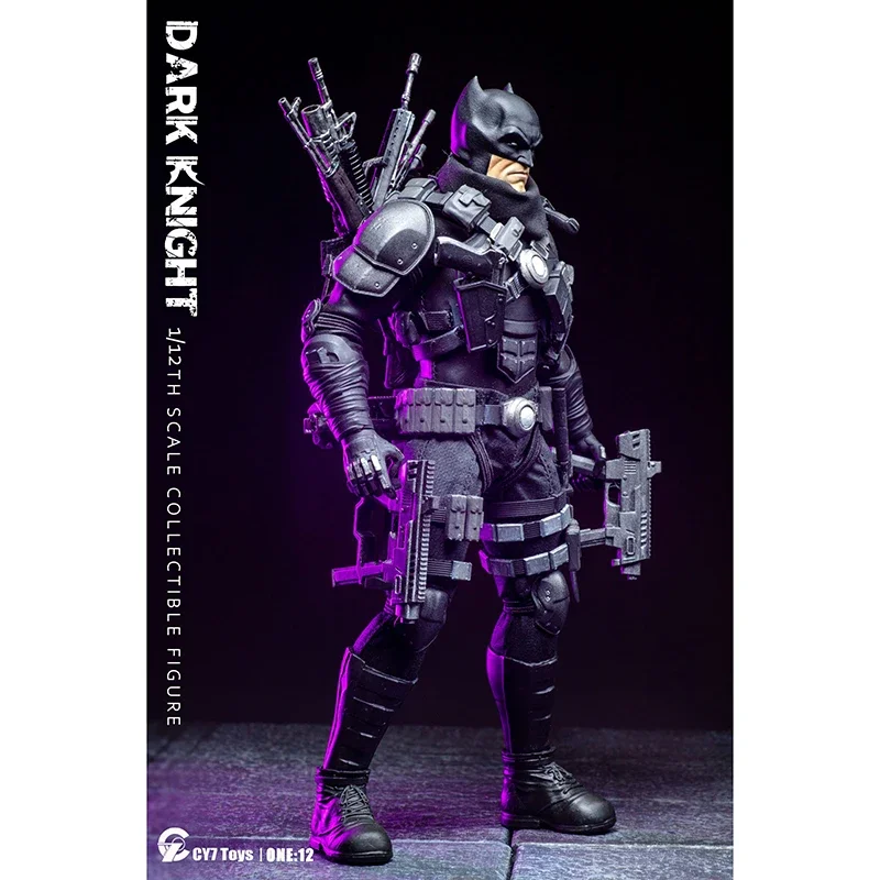 CY7toys 1/12スケール コレクタブルフィギュア バットヒーロー ナイトナイト フルセット 6インチ メンズ ソルジャー アクションフィギュア ボディ ベストファン ギフト ドール