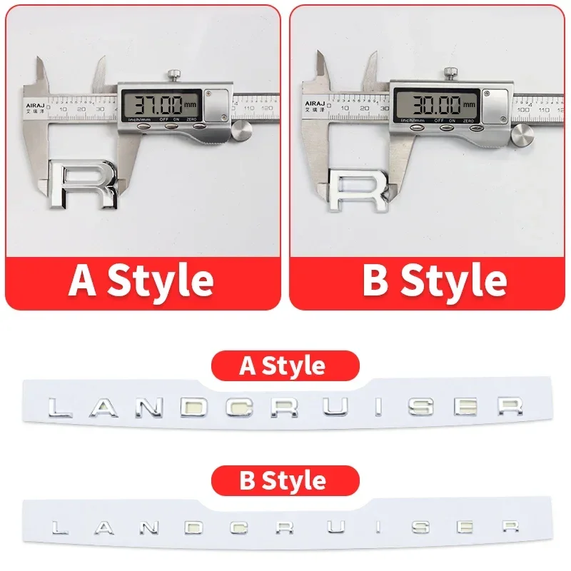 ثلاثية الأبعاد ABS رسائل ملصق هود شعار شارة تعديل الخارجي اكسسوارات ل 2021-2023 تويوتا لاند كروزر 300 LC300 VXR GXR #4