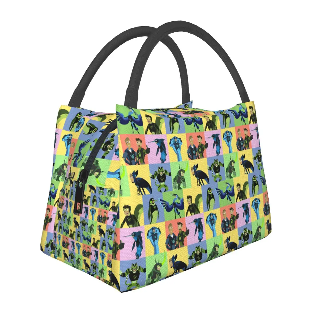 

Термосумка для обедов Wild Kratts Creature Powers, изолированная, для школы, пикника, хранения продуктов, контейнер-холодильник, термосумка-тоут