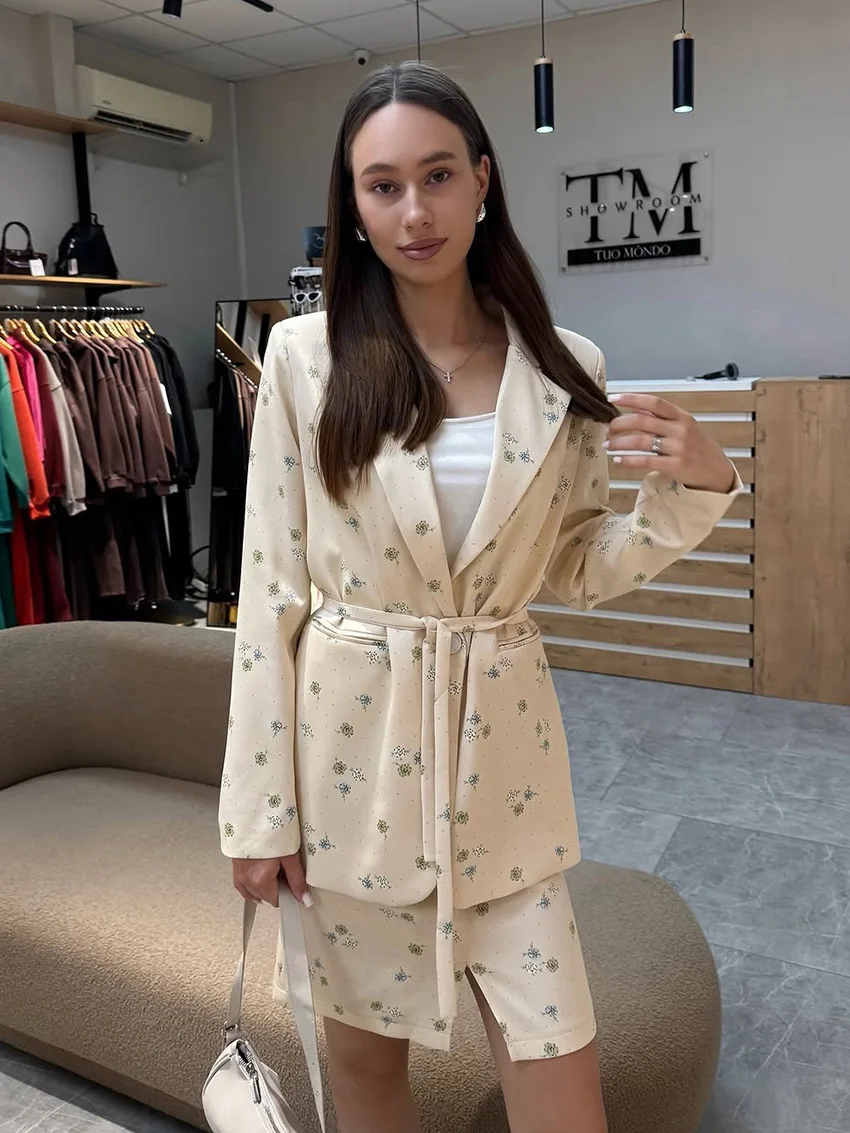 

Marthaqiqi женская ночная рубашка с принтом, комплект с длинными рукавами, одежда для сна с отложным воротником, ночная рубашка на шнуровке, юбки, модный пижамный костюм