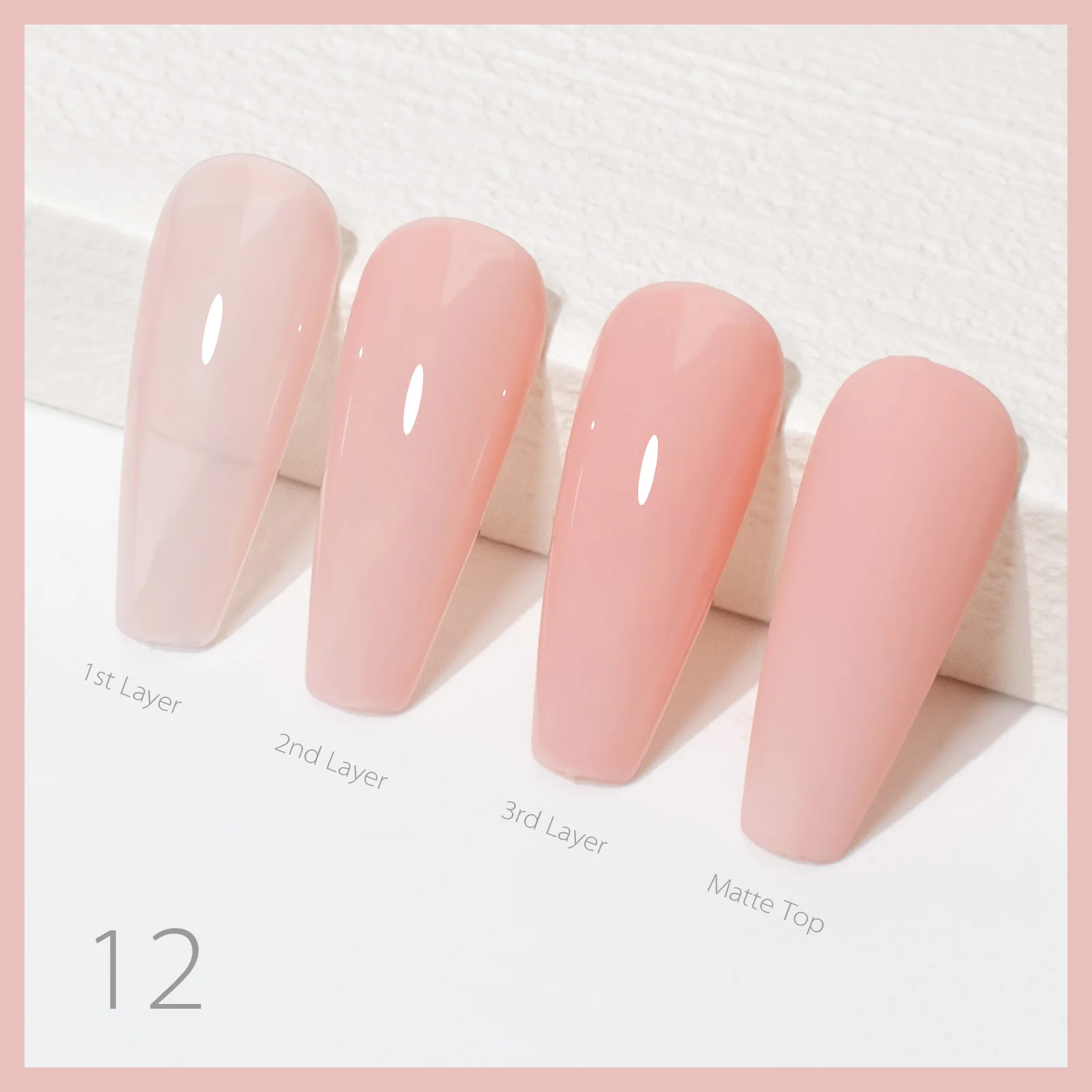 CANNI Color Rubber Base Gel 2in1 HEMA/TPO FREE Jelly Pink Color Series Gel-Nagellack Soak Off UV LED Gel-Lack Nagelmaniküre