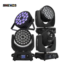 LED 18x18W Par/19x15W Wash/36x18W Wash/LED Zoom Moving Head 7R Beam Light Projector For DJ Disco Party Stage Ball