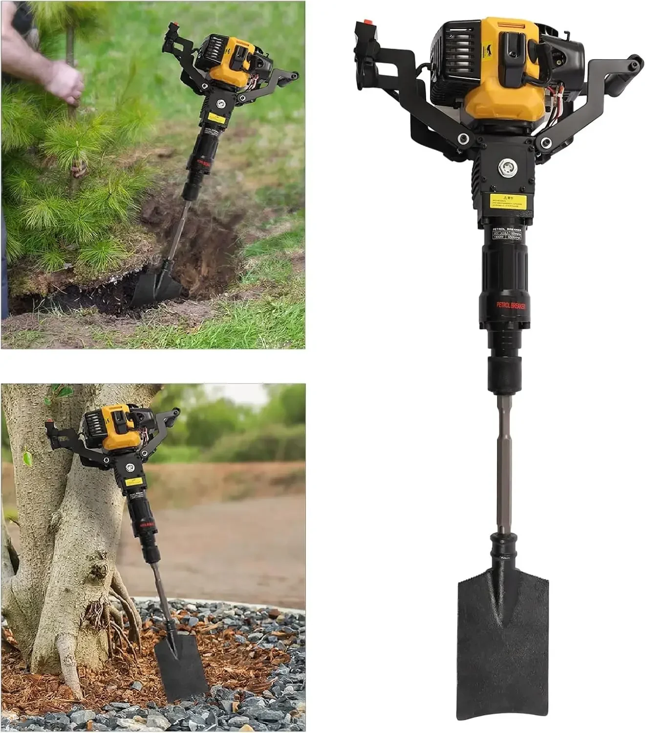 Stroke Planting Shovel Garden Tree Digger Machine Handheld Digger Digging Machine