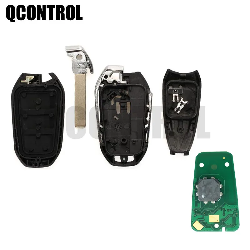 QCONTROL Car Smart Remote Key for Citroen C4 C5 AirCross Grand Picasso Cactus C-Crosser 433MHz 434MHz Keyless-Go HU83 Blade