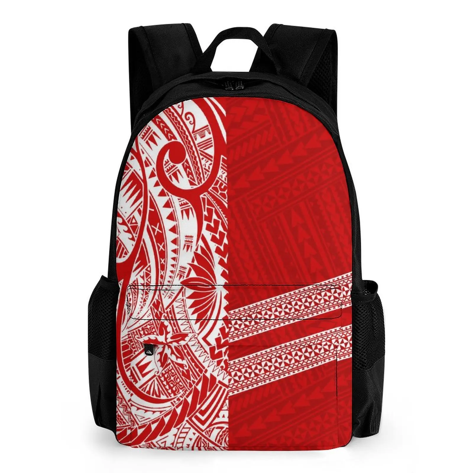 

Polynesian-Style Printed 16-Inch Double-Shoulder Backpack Laptop Bag Large-Capacity Storage Backpack Customizable Patterns