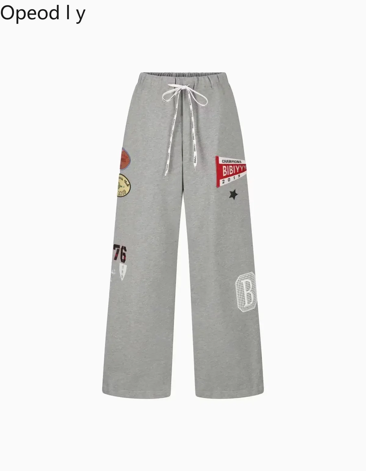 Japanese Fashion Graffiti Appliqué Activewear Joggers 2026 Autumn New Women's Versatile Loose Fit Sweatpants Cute Girls Pants