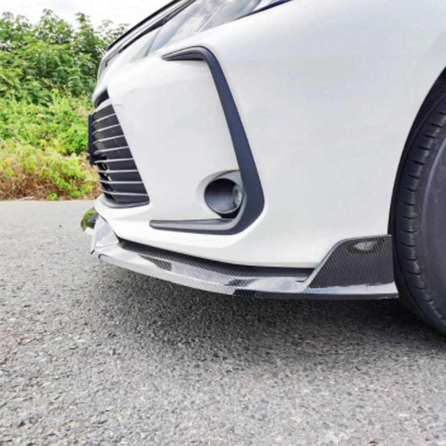 Zderzak przedni Spoiler Lip Dolny zestaw karoserii Dyfuzor Splitter Tuning Guard Do Toyota Corolla 2019 2020 2021 ABS Błyszcząca czerń — zdjęcie 6
