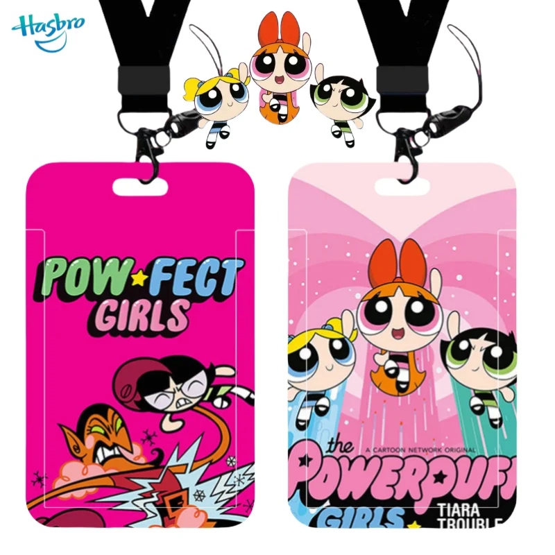 The Powerpuff Girls Blossom Bubbles Buttercup كارتون لطيف طباعة طالب الشريحة بطاقة الهوية الحرم الجامعي حافلة بطاقة مكافحة خسر واقية