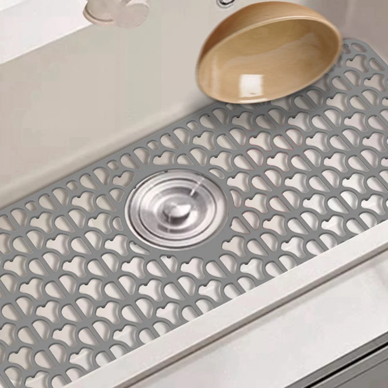 Silicone Sink Protectors For Kitchen Sink, 26Inch X 14Inch Sink Mat Grid For Bottom Of Stainless Steel Porcelain Sink