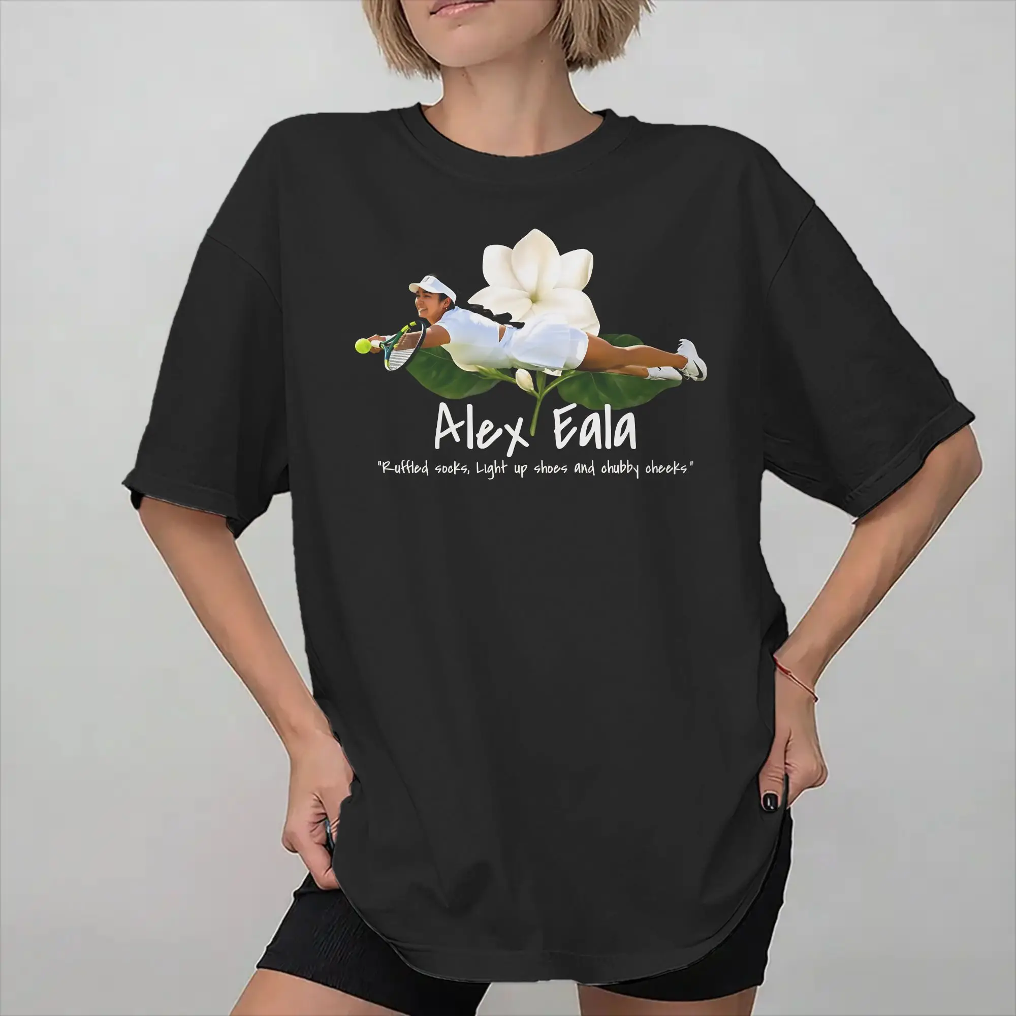 Men Women Alexandra Alex Eala tennis 2026 T Shirt Pure Cotton Printed Tee Shirts  Clothing Outfits