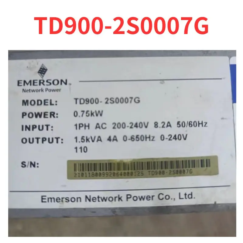 Second-hand    TD900-2S0007G    inverter   test  OK     Fast Shipping