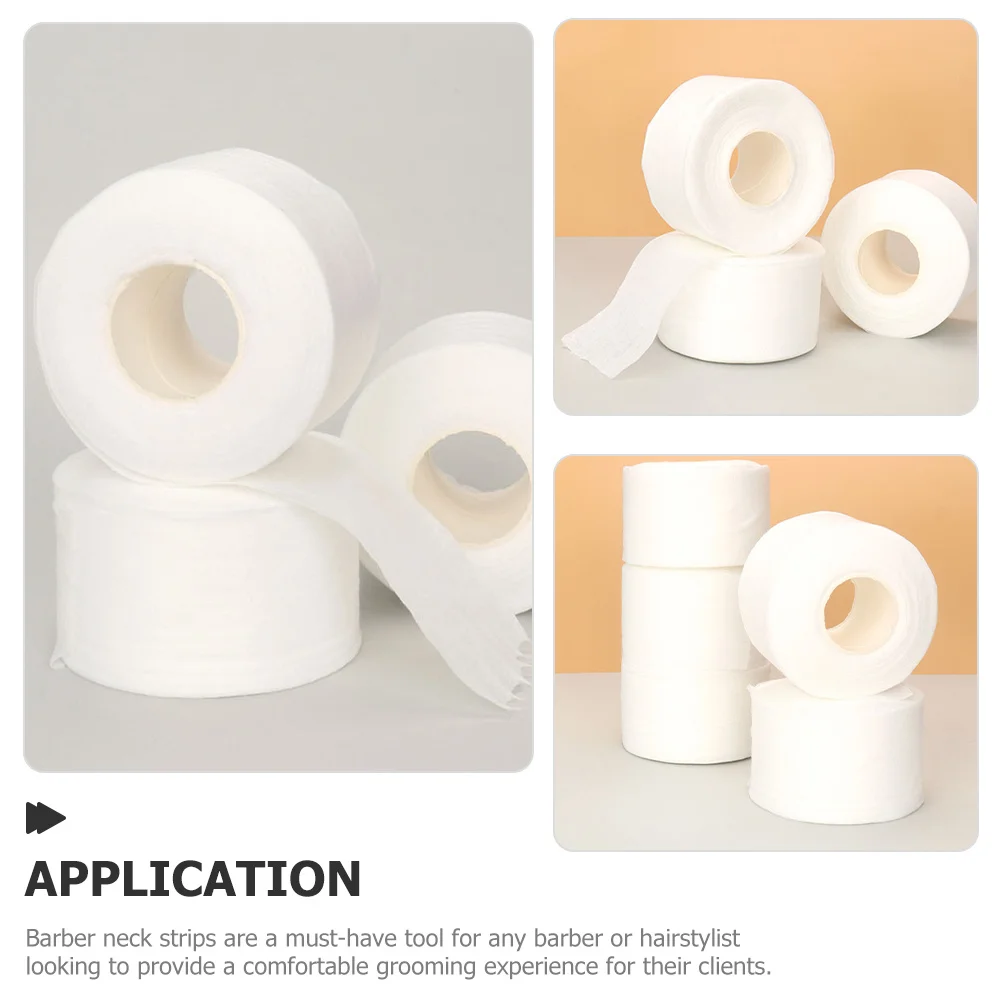

Non Woven Neck Strips Haircut Cotton Scarf Wrap 5 Rolls White Salon Barber Accessories Hairdressing Tear Resistant Cloth B
