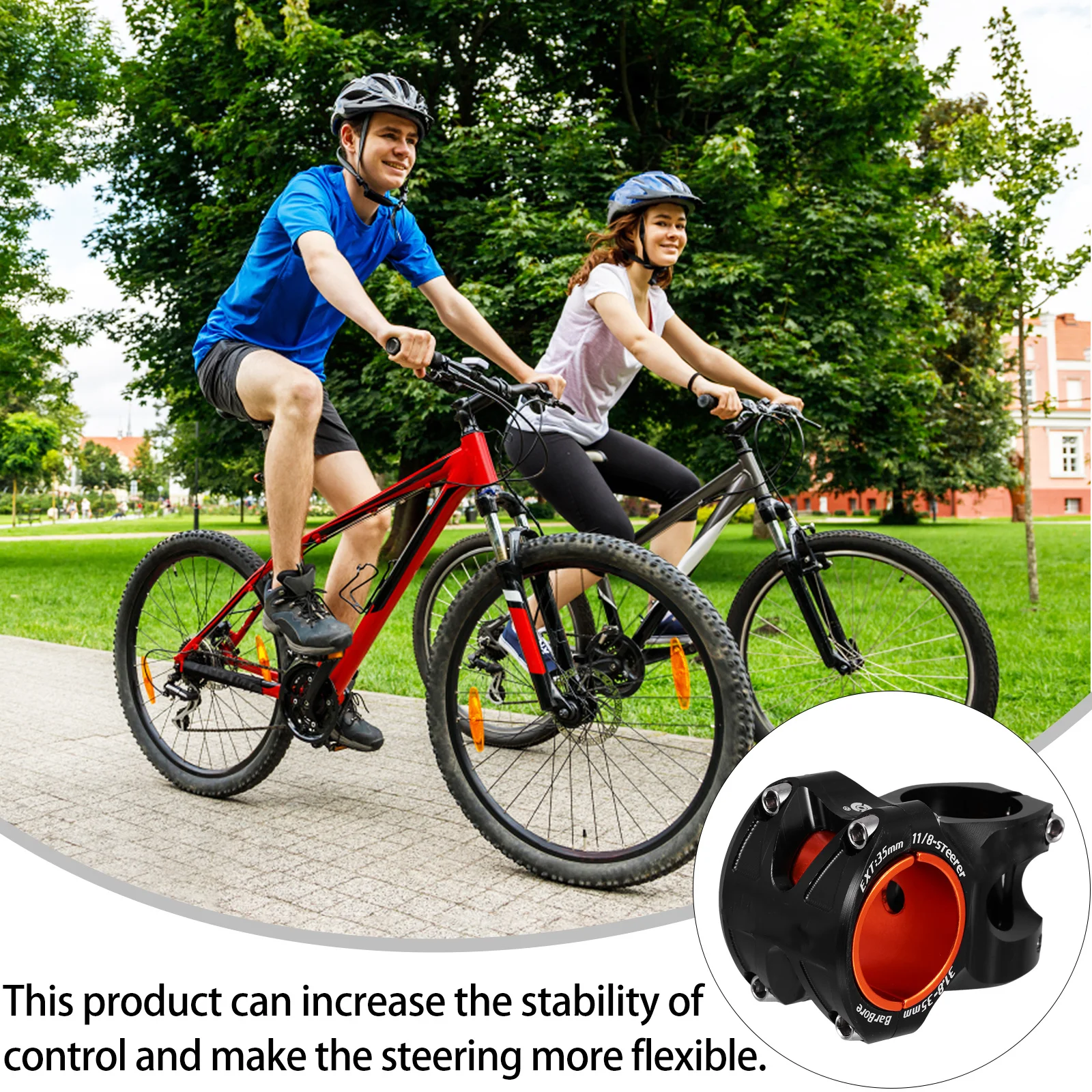 Durable Aluminium Alloy Bike Stem Riser Easy to Install Remove Suitable for Mountain and Road Bikes Bike Handlebar Riser