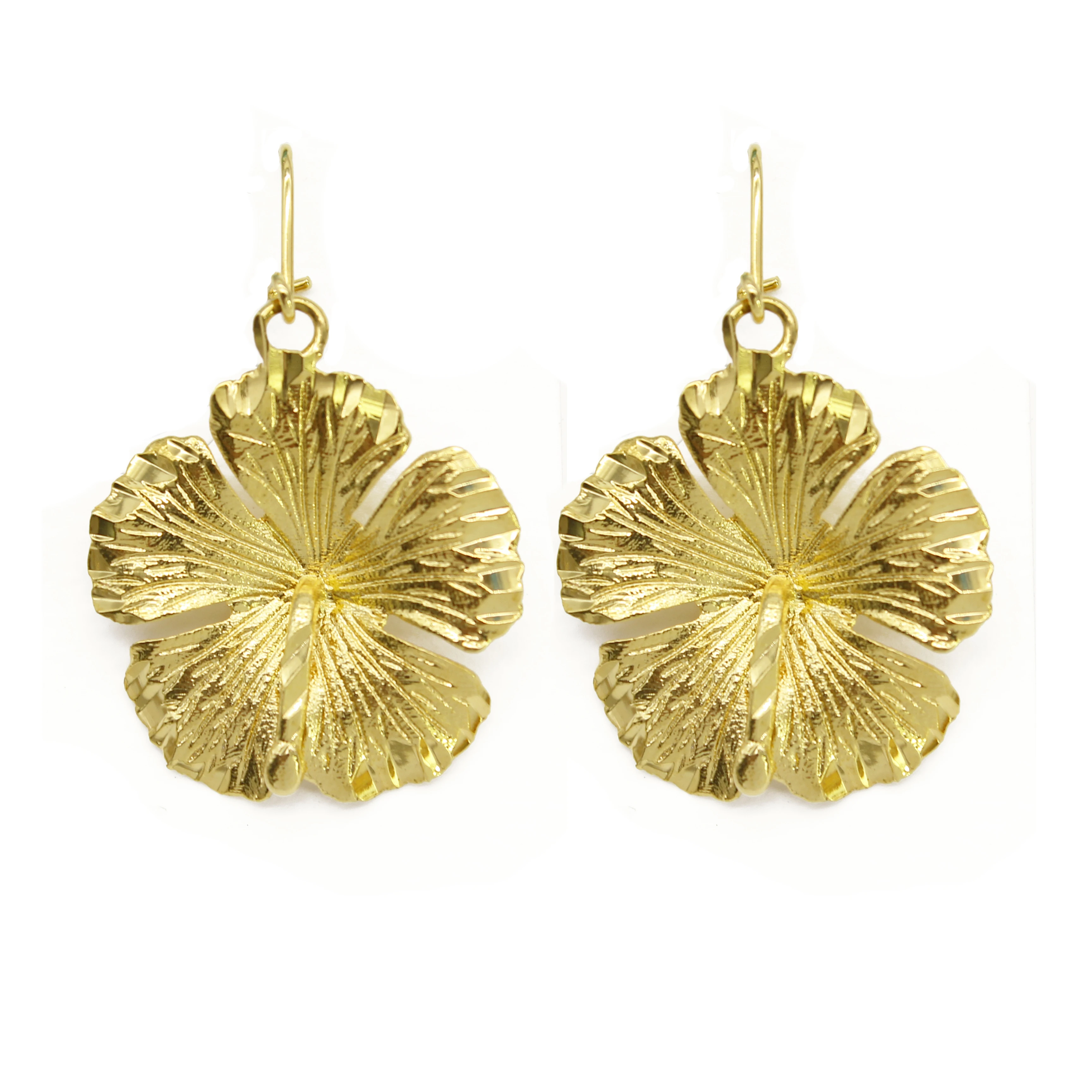 FS Trinidad and Tobago Flower Charm Earring Meduim Size Trendy Personalized Jewelry For Women