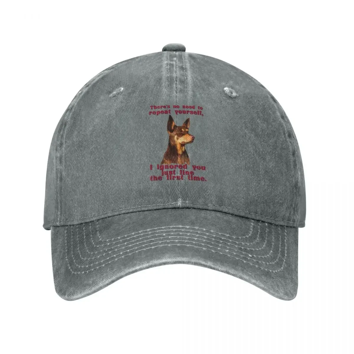 Australian Kelpie - No Need To Repeat Yourself Cap Cowboy Hat Fishing Hat Fluffy Hat Winter Hat Women Men's