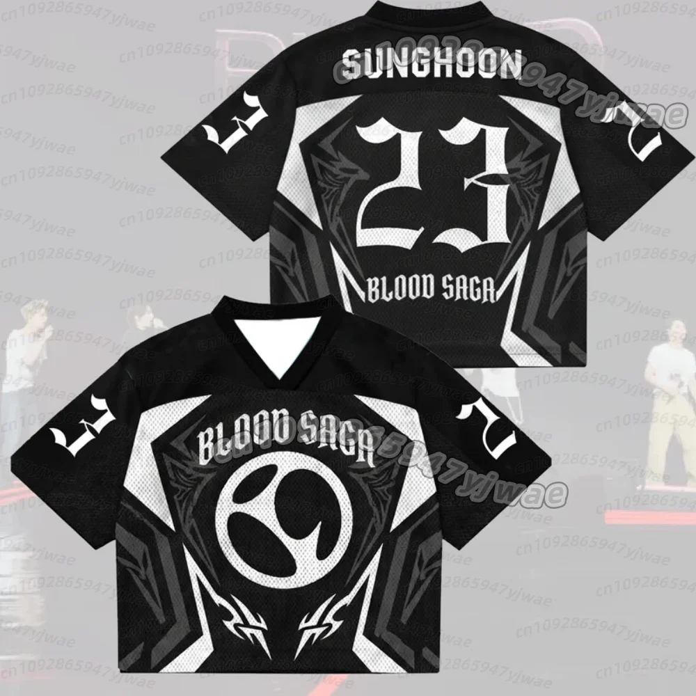2026 World Tour  Men's Women's Fans Gift Midnight Blood Saga SUNGHOON fans  Jersey Gifts Fans Short Sleeve men beach T-shirt