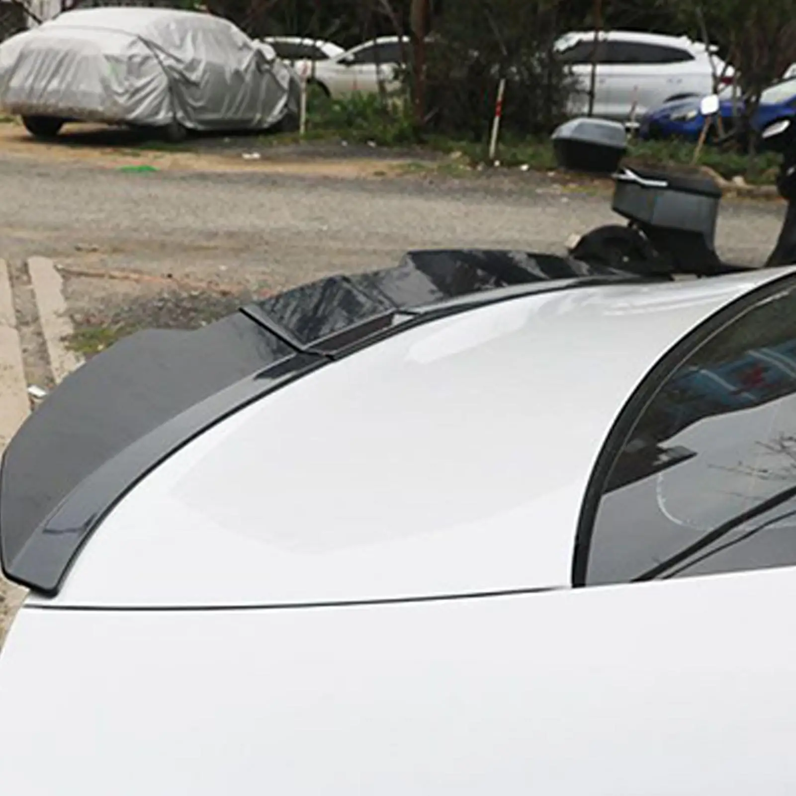 

Trunk Spoiler 3-Section Auto Roof Racing Spoiler Lightweight Exterior Accessories for Driving Shows Enthusiasts Daily Hatchbacks