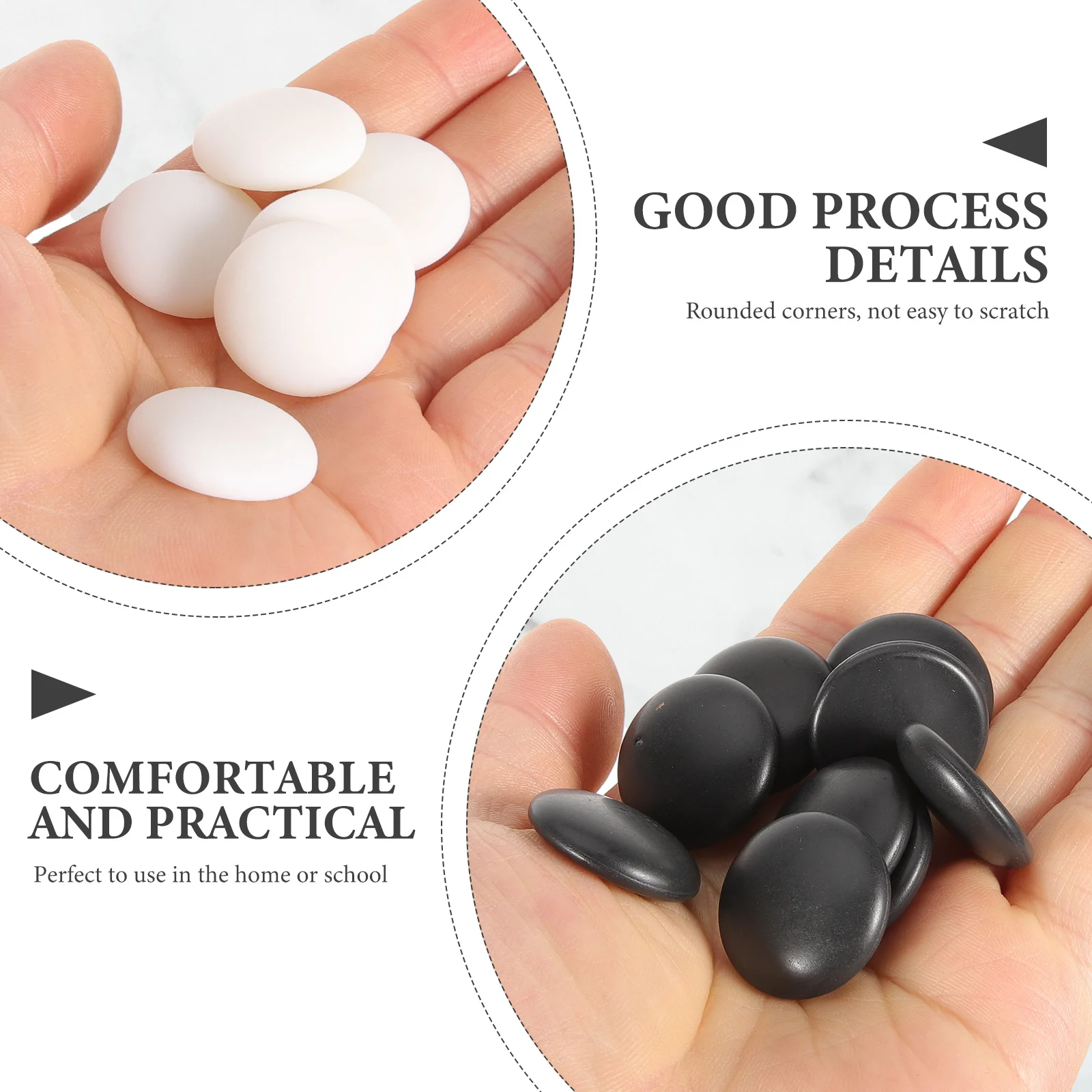 

360pcs Go Chess Pieces Melamine Chess Set Pieces For Family Party School Travel Board Game