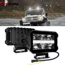 100W LED Car Wroklight High Bright DRL Spotlight 10000LM 6000K Auto Offroad SUV Headlight Truck Driving Fog Lights Headlamp 30V