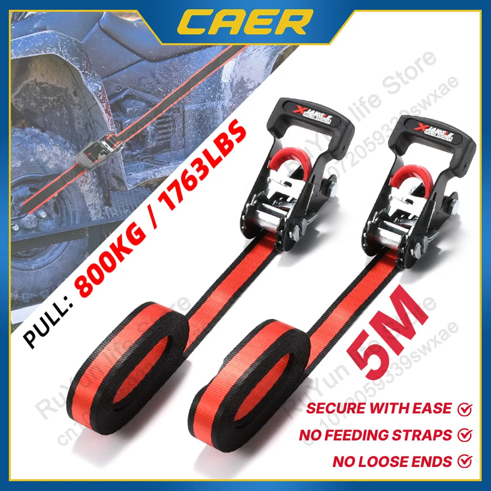 

Caer Auto Straps for Cargo Tape Retractable Belts for Motorcycle Ratchet Strap for Load Luggage Strap Car Ratchet Tensioner Belt