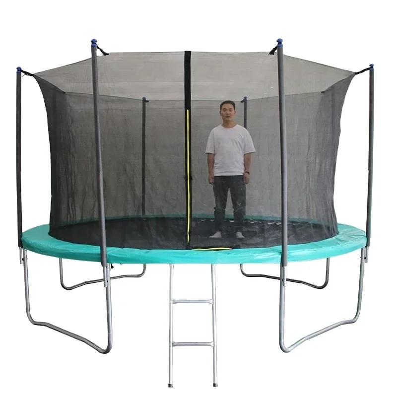 Customized Popular Children Garden Fitness Trampoline Outdoor Jumping Play Trampoline With Safety Net