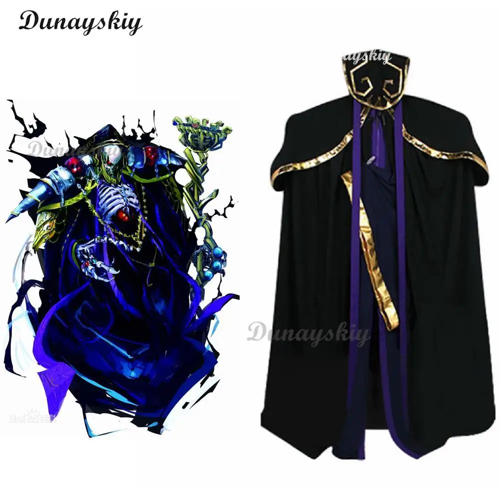 

Unisex Anime Cos Overlord Ainz Ooal Gown Cosplay Costumes Halloween Christmas Party Uniform Suits