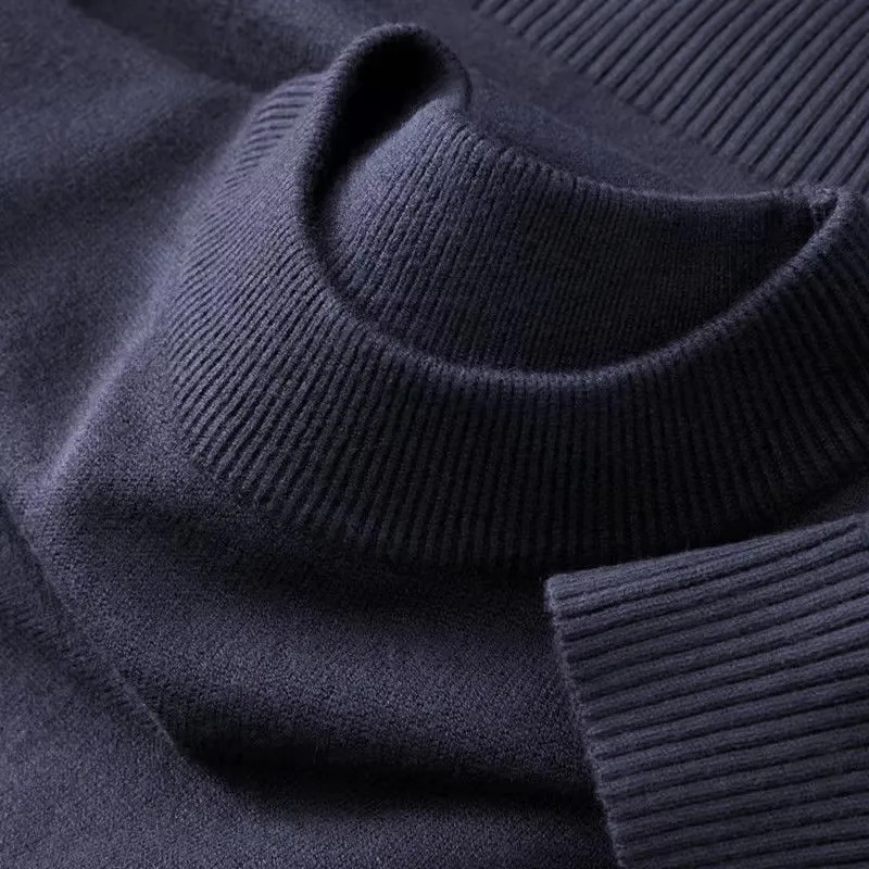 Mens Casual Mock Turtleneck T-Shirts Long Sleeve Thermal Pullover Basic Lightweight Undershirt Sweater Winter Warm Streetwear