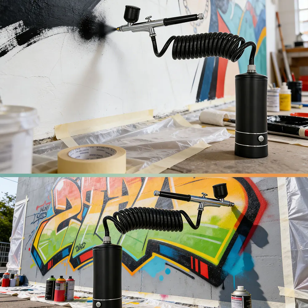 Multifunctionele draadloze mini-airbrushset Spuitpomp Gen Pen Luchtcompressorkit Draagbare luchtborstelset Kunstschilderij Spuitmodel