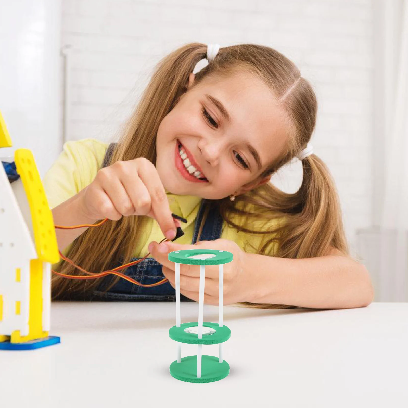 

Microscope Toy Diy Craft Children Science Props Educational Kit Explore Creative
