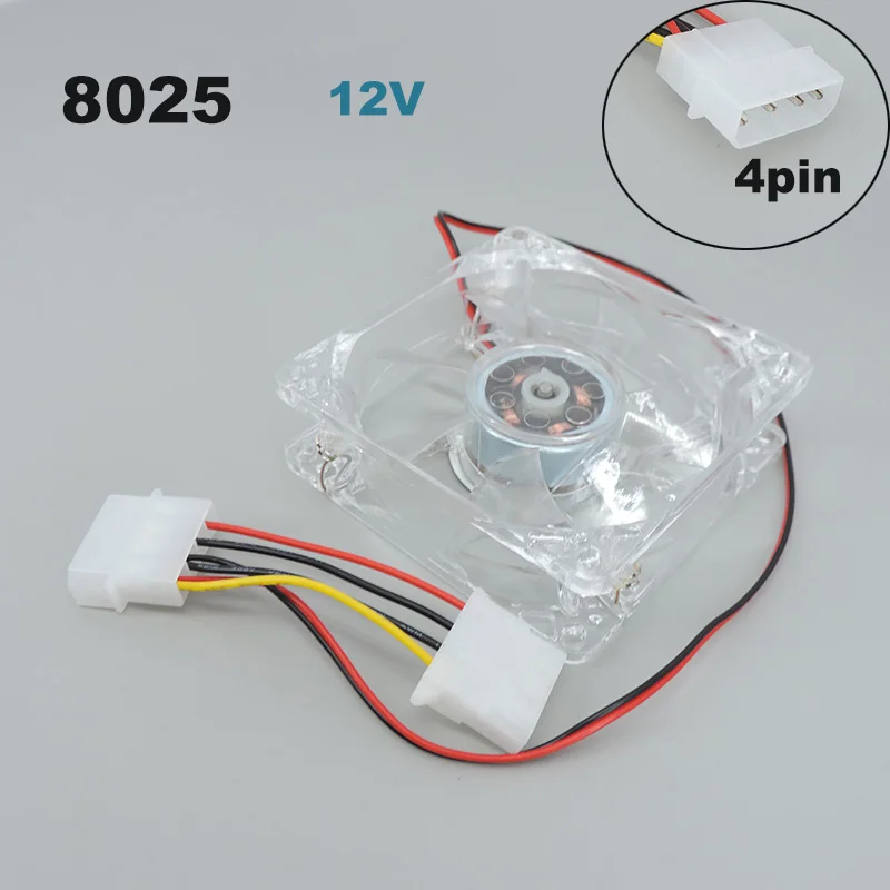 4Pin 8Cm 8025 Green…