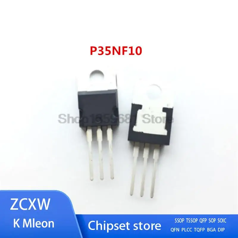 

10PCS/LOT STP35NF10 P35NF10 35NF10 TO-220 35A 100V MOSFET