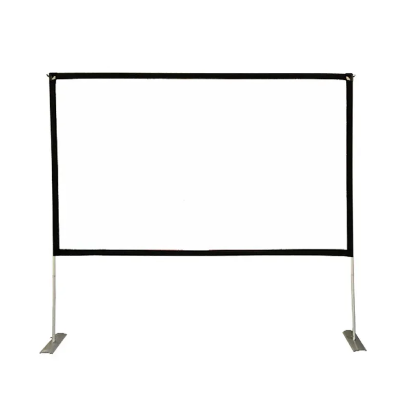 New Arrival 100inch Folding Cinema Double Side Screen Outdoor Movie Projection Screen Portable Simple Tripod Projection Screen