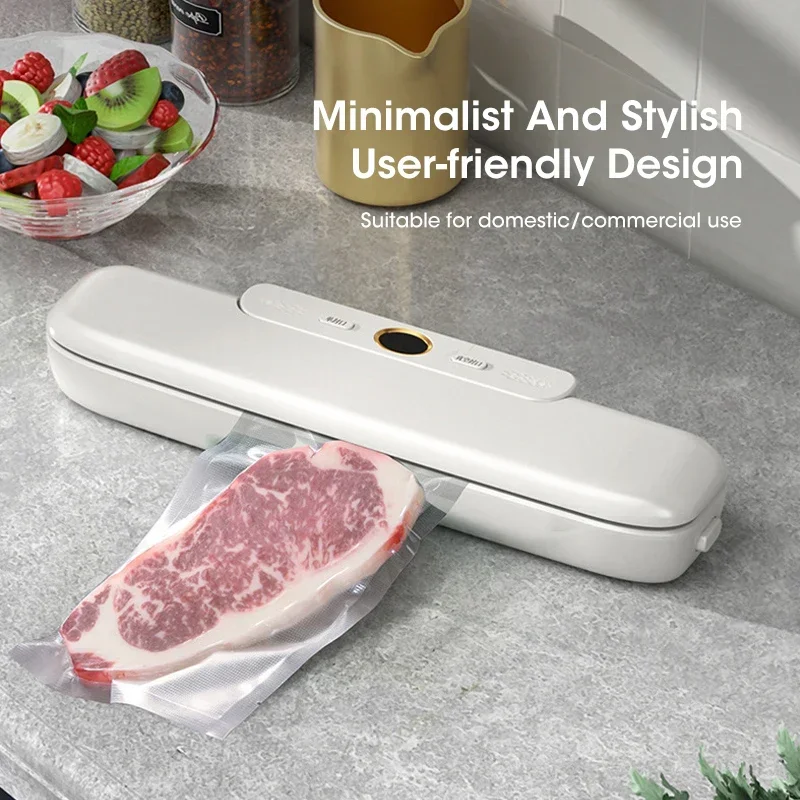 New Automatic Vacuum Sealer Machine For Food Vacuum Sealer With 10pcs Free Food Saver Bags VSealing Machine for Vacuum Pac