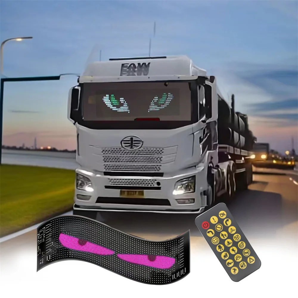 Truck Eye LED Matrix Pixel Panel Lighting Car Windshield Pixel Block Display Scrolling Text Board Screen remote Control for Truc