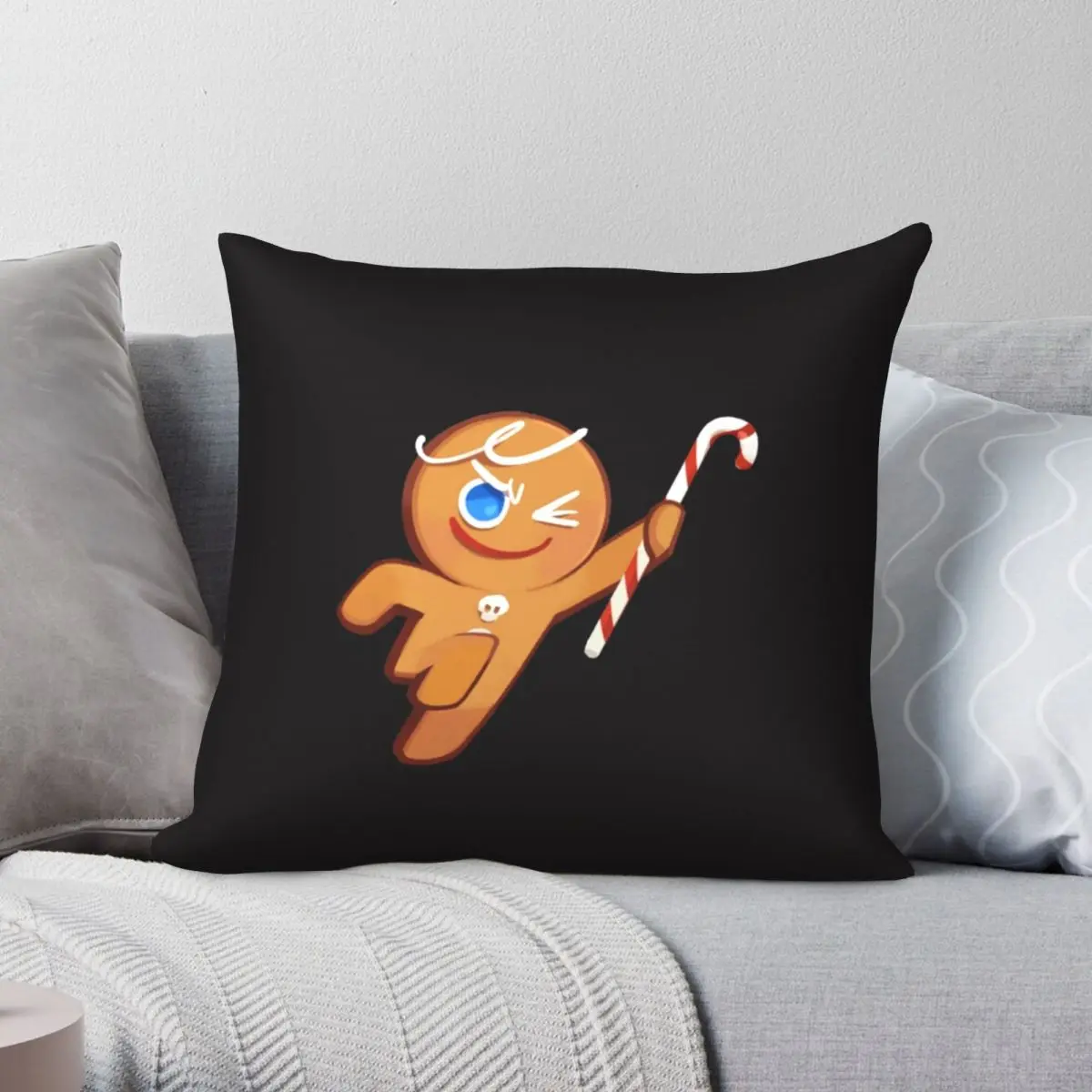 Cookie Run Ovenbreak Square Pillowcase Polyester Linen Velvet Creative Decorative Pillow Case Home Cushion Cover Wholesale 45x45