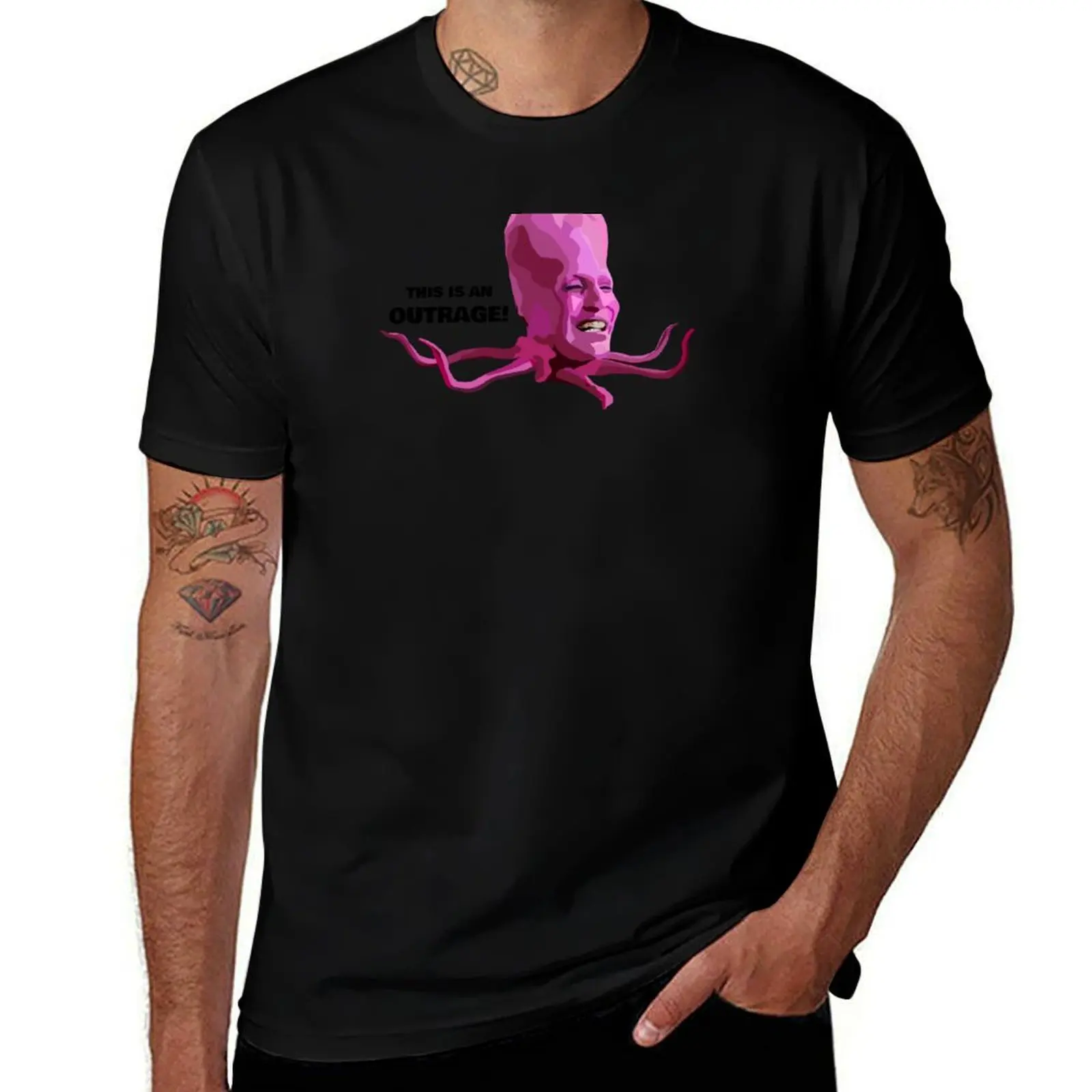 

This is an outrage, Tony Harrison, The Mighty Boosh T-Shirt shirts graphic summer top tops plain fitted t shirts for men