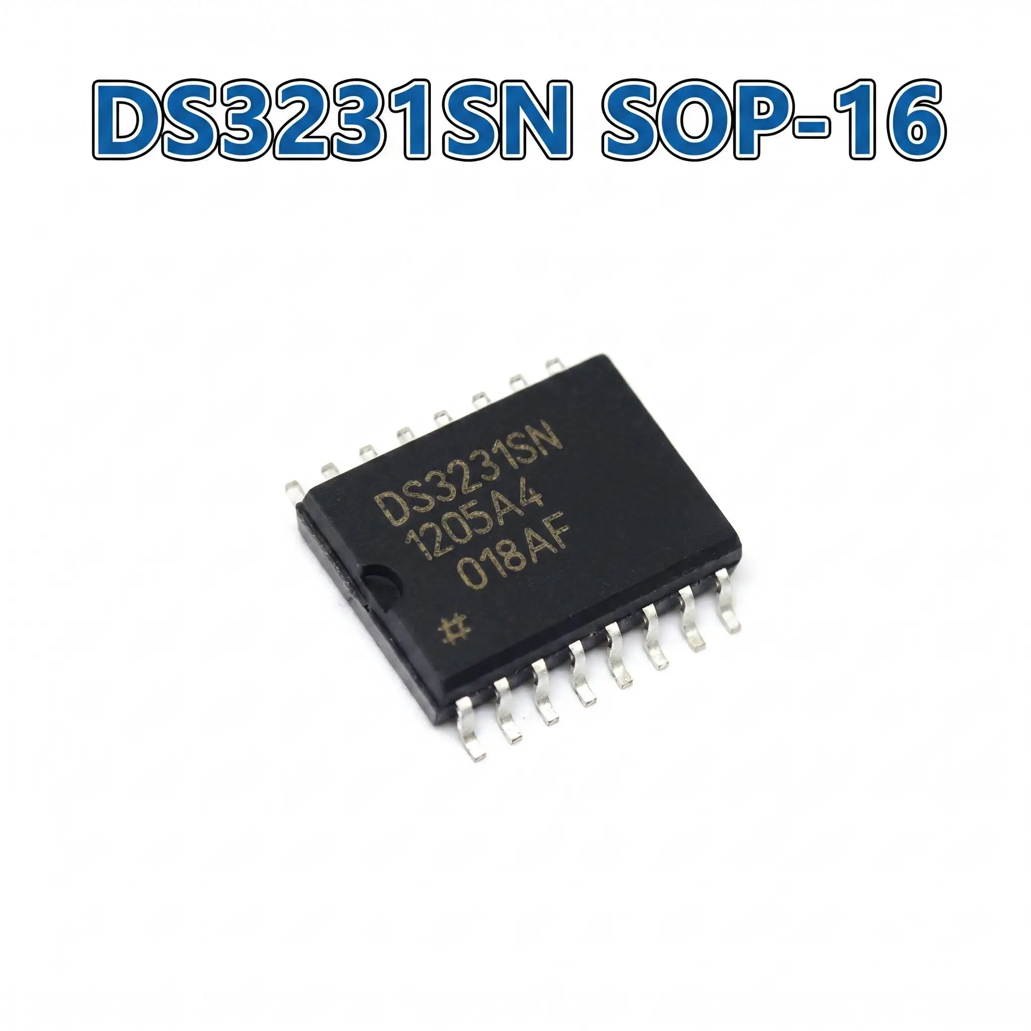 1PCS DS3231SN#T&R High‑Precision I²C Real‑Time Clock with Integrated TCXO and Crystal ±3.5ppm Accuracy 2.3V–5.5V 16‑SOIC