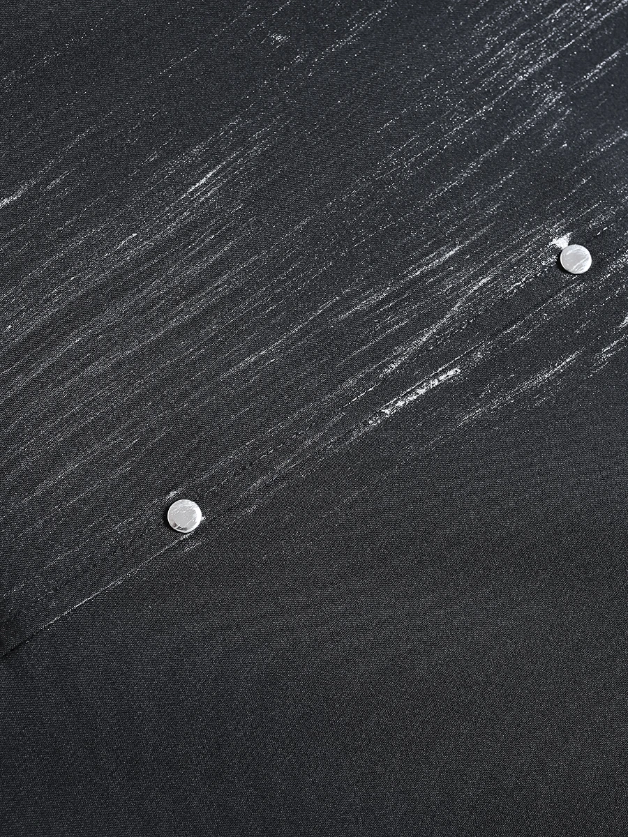 Boyue الصينية Sle وسادة معدنية مزخرفة oulder الرجال Jaet فضفاضة تناسب الشباب الاتجاه ربيع الخريف الشتاء ملابس خارجية #4