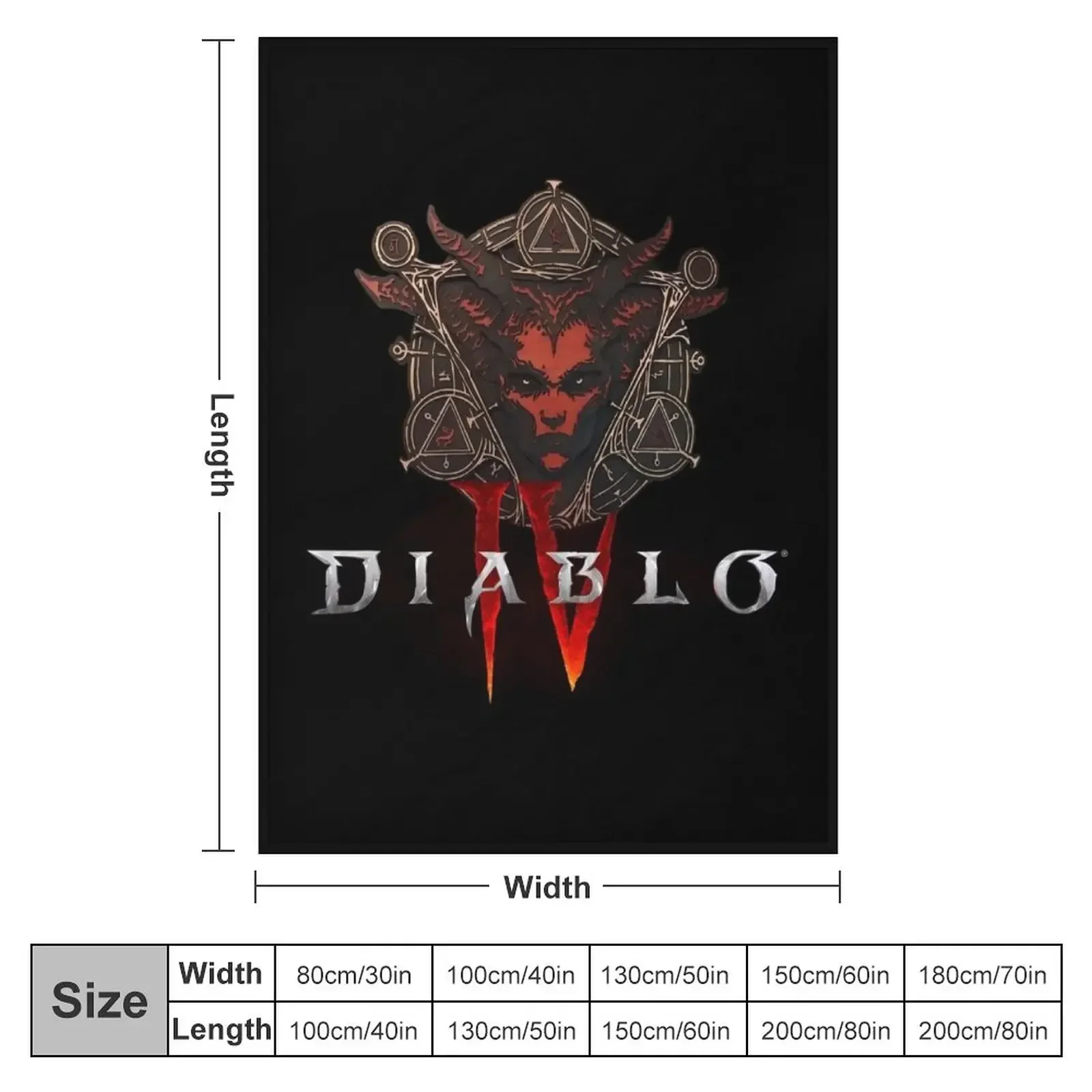 Lillith Diablo 4 IV Throw Blanket Loose Blankets Sofas Of Decoration Quilt Blankets