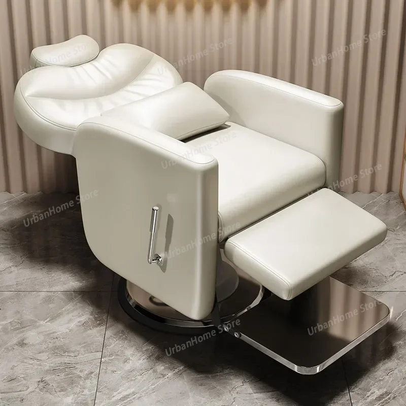 

Adjustable Electric Hair Salon Chair Head Therapy Foldable Hairdressing Chair Special Shaving Scalping Hairdresser Furniture