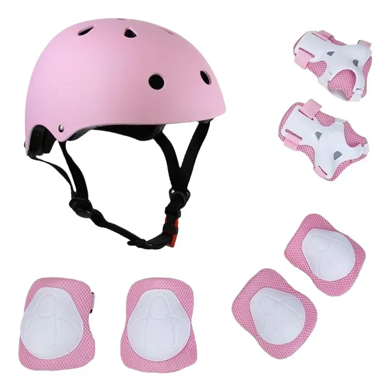 

Set Children's Roller Skating Protective Equipment Skateboard Balance Bike Elbow Pads Knee Pads Riding Helmet Wrist Protection